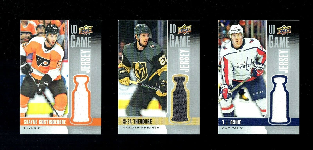 2019/20 UPPER DECK SERIES 1 HOCKEY GAME JERSEY CARDS  U-Pick From List