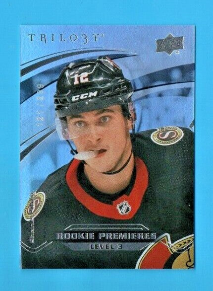 Shane Pinto 2021-22 UD Extended Trilogy Level 3   #92 Rookie Premieres  121/299
