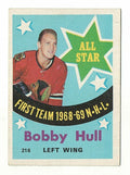 BOBBY HULL 1969-70 O-PEE-CHEE 69-70 NO 216 EX-NRMT  -  Chicago Blackhawks