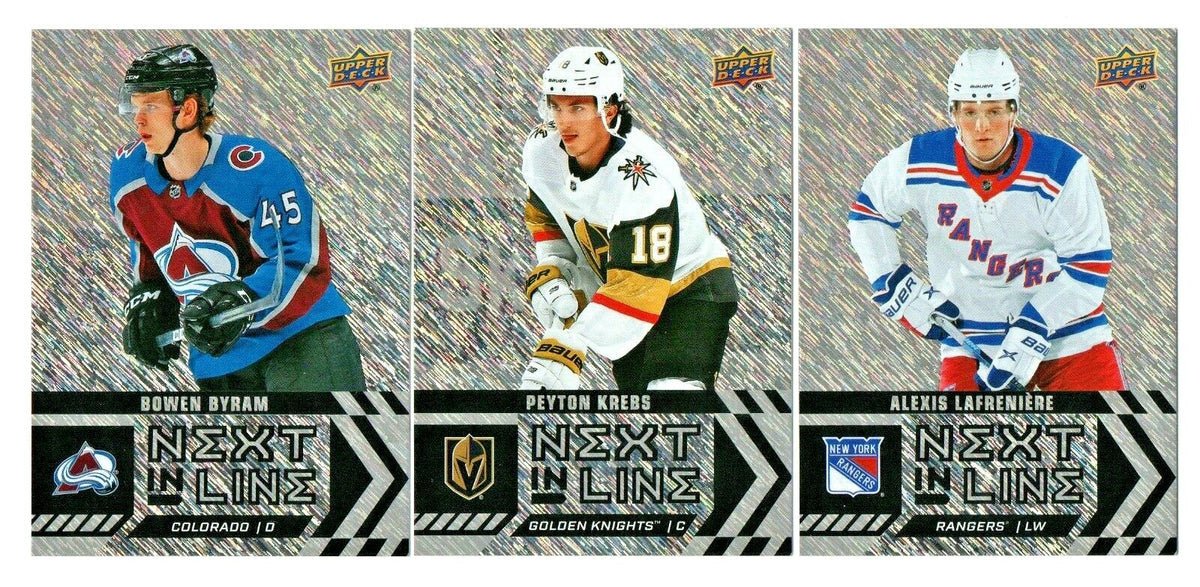 2020-21 UPPER DECK OVERTIME WAVE 2 NEXT IN LINE SET 1-20 LAFRENIERE/BYRAM/KREBS