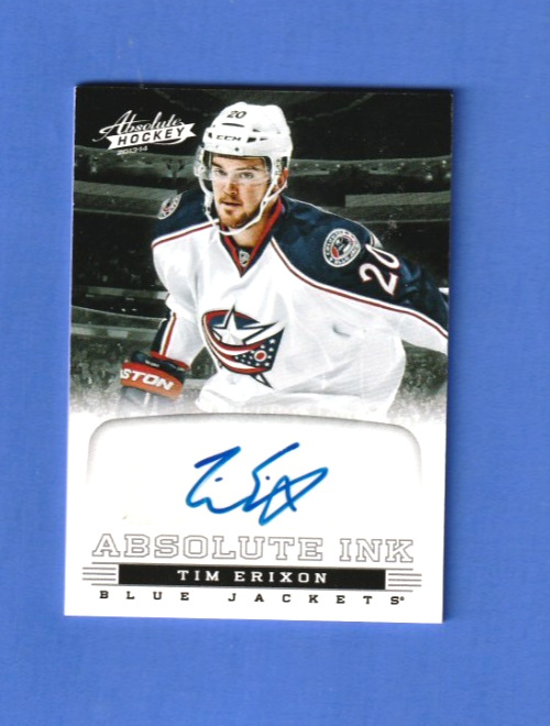 Tim Erixon  2013-14 Panini Boxing Day Absolute Ink    #2   Columbus Blue Jackets
