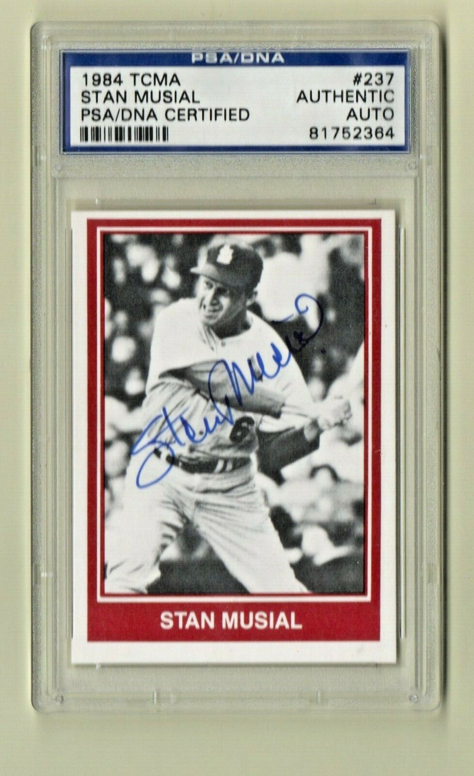 1984 TCMA Baseball's All-Time All Star Teams - Stan Musial  HOF St. Louis 