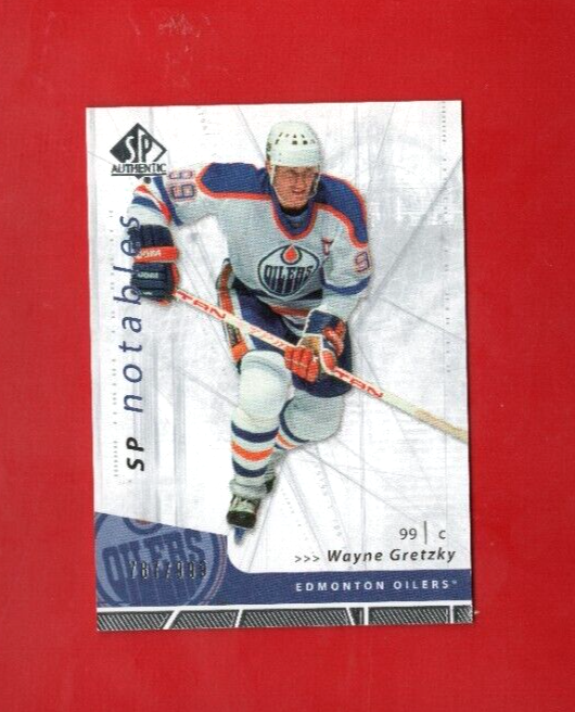2006-07 Upper Deck SP Authentic SP Notables #160  - Wayne Gretzky 787/999 Oilers