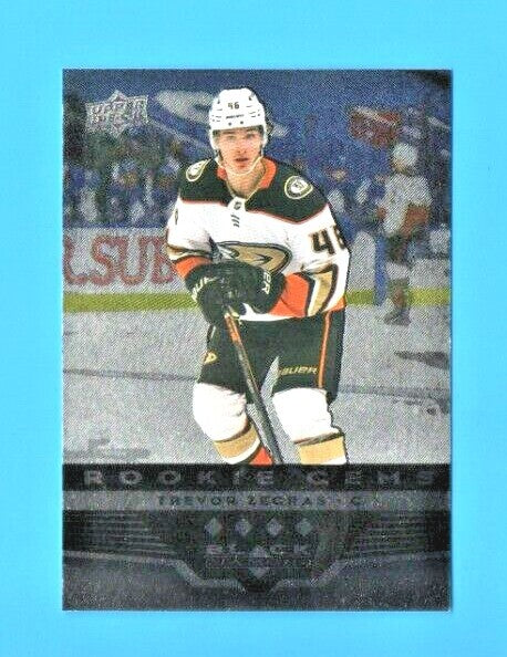 2021-22 Upper Deck Black Diamond Trevor Zegras BD-45 Rookie Gems Quad Diamond