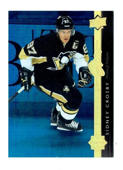SIDNEY CROSBY 2014/15 UD Shining Stars BLUE #SS28 Pittsburgh Penguins 