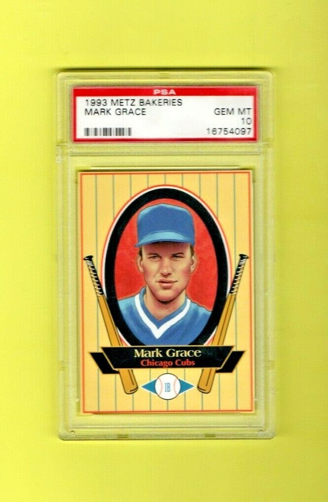 1993 Metz Bakeries  MARK GRACE  PSA GEM MT 10  -  Super RARE card - Population 1
