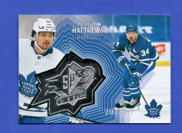 Auston Matthews  2021-22 UD Ext. SPxFinite Radiance Silver #SF-45    2563/2999