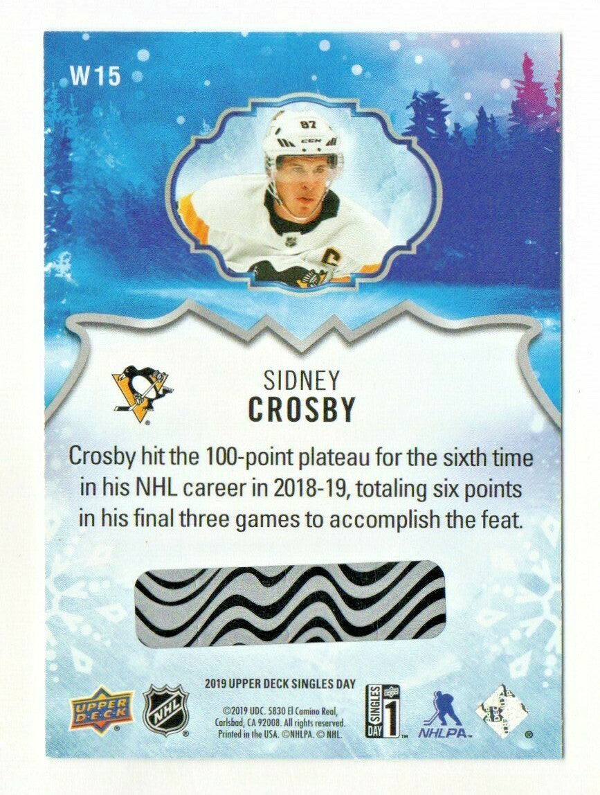 2019-20 Upper Deck Winter Singles Day #W15 Sidney Crosby -Pittsburgh UNSCRATCHED