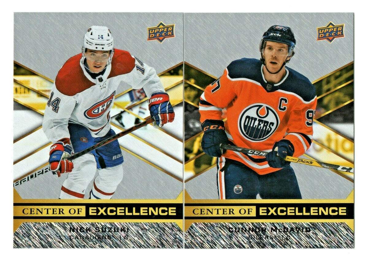2020-21  U.D. OVERTIME - CENTER OF EXCELLENCE INSERTS U-PICK- 1-20 MCDAVID +++++