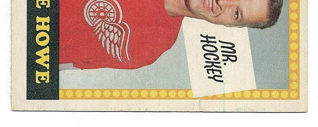 1969-70 OPC O PEE CHEE # 193 GORDIE HOWE RARE WITH/NO MR HOCKEY 