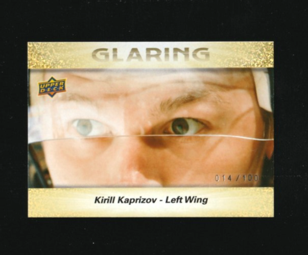 2023-24 UD Series 2 KIRILL KAPRIZOV Glaring #GL-3 -Minnesota Wild   014/100  SSP