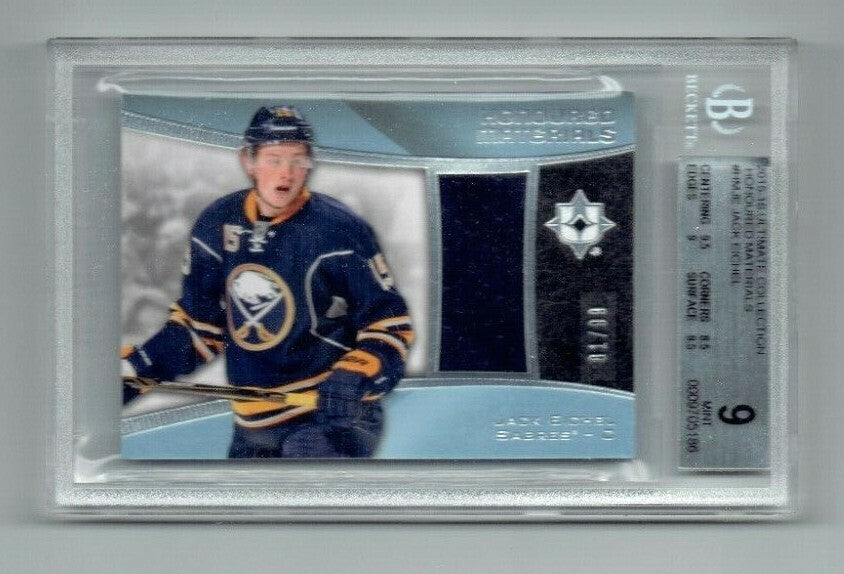 2015-16 ULTIMATE COLLECTION JACK EICHEL Rookie Honoured Materials #HM-JE 81/99