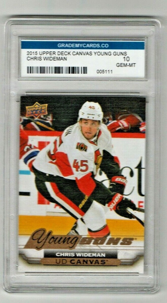 2015-16 Upper Deck Series 2 Young Guns Canvas #C222 Chris Wideman Gem-Mint 10 
