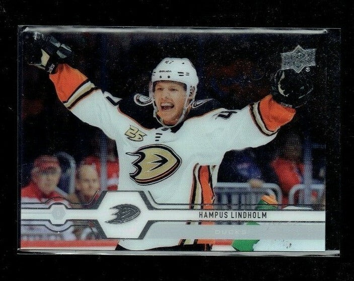 HAMPUS LINDHOLM # 179 UD Clear Cut 2019-20 Upper Deck Acetate Anaheim Ducks 
