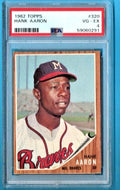 1962 Topps Hank Aaron #320 Milwaukee Braves HOF  -  PSA  VG-EX 4