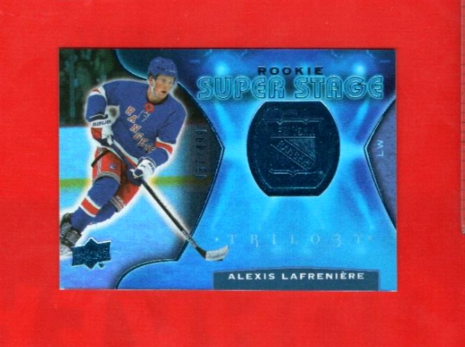 2020-21 Trilogy Rookie Super Stage BLUE #RSS-1 Alexis Lafreniere 337/499 Rangers