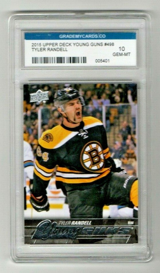 2015-16 Upper Deck Young Guns Tyler Randell YG RC #498 Boston Bruins Gem-Mint 10