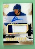 2018/19 UD PREMIER LIAS ANDERSSON AUTO/PATCH ROOKIE 76/99 --  New York Rangers