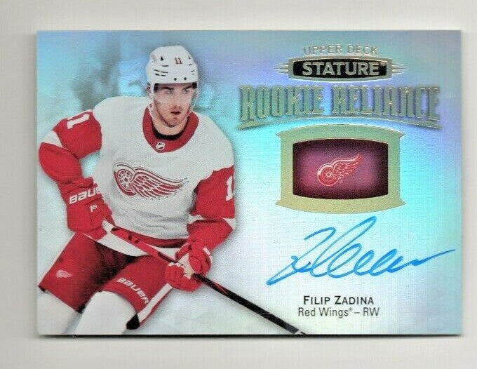 FILIP ZADINA 2019/20 Stature Rookie Reliance Auto RR-7 Detroit Red Wings