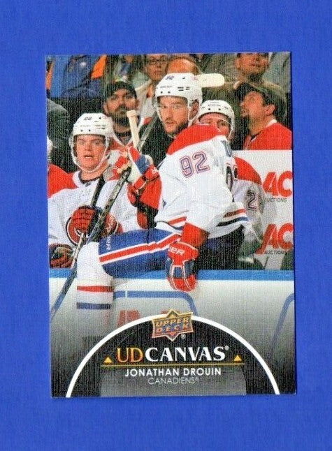 2021-22 UD Extended Black Canvas C313  Jonathan Drouin  -    Montreal Canadiens