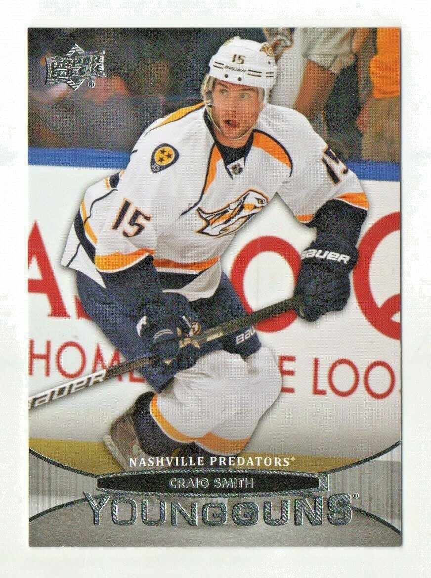 2011-12 Upper Deck YOUNG GUNS #225 - Craig Smith #2 - Nashville Predators Rookie