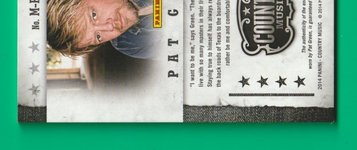 2014 Panini Country Music Musician Materials  #M-PG  -  Pat Green  091/399
