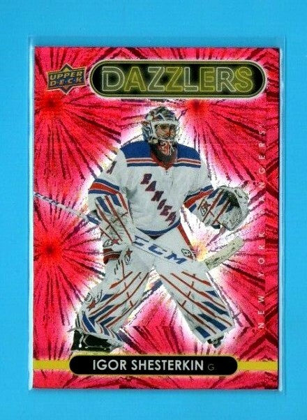 2021-22 Upper Deck Series 1 Red Dazzlers  #DZ-32 Igor Shesterkin - N.Y. Rangers