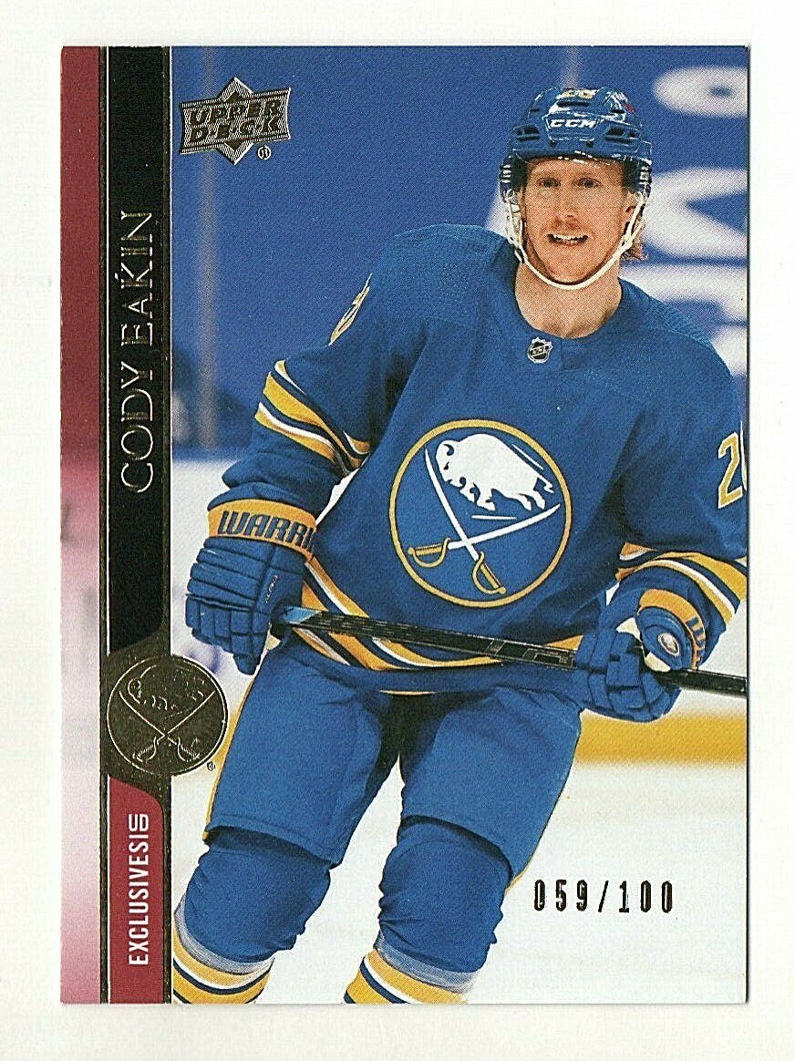 2020-21 Upper Deck Exclusives - Cody Eakin - #513 Buffalo Sabres  059/100