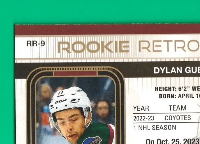 2023-24 Upper Deck Rookie Retrospective Gold #RR9 Dylan Guenther Arizona Coyotes