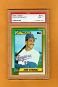 1990 Topps Juan Gonzalez #331 PSA  NM 7 - Rookie RC Texas Rangers