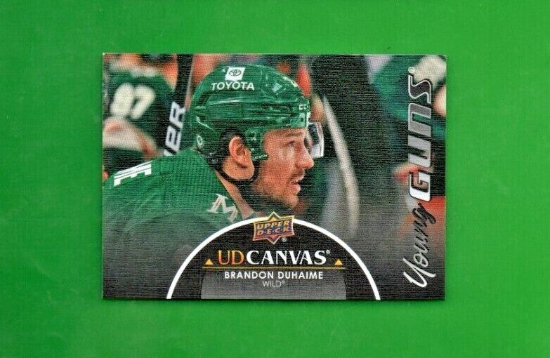 2021-22 Extended Series UD Canvas Black Young Guns #C369 Brandon Duhaime Wild