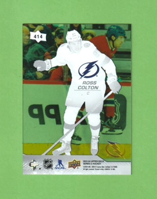 2023-24 Upper Deck Hockey Clear Cut Parallel #414  -  ROSS COLTON  -   Tampa Bay