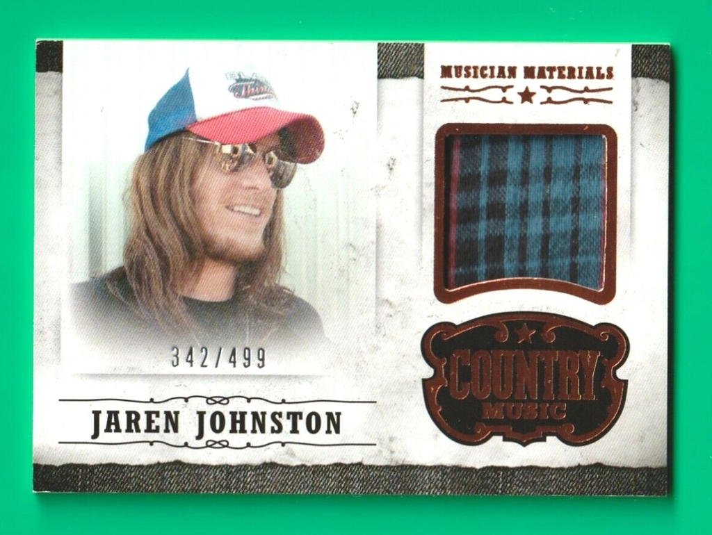 2014 Panini Country Music Jaren Johnston relic  347/499