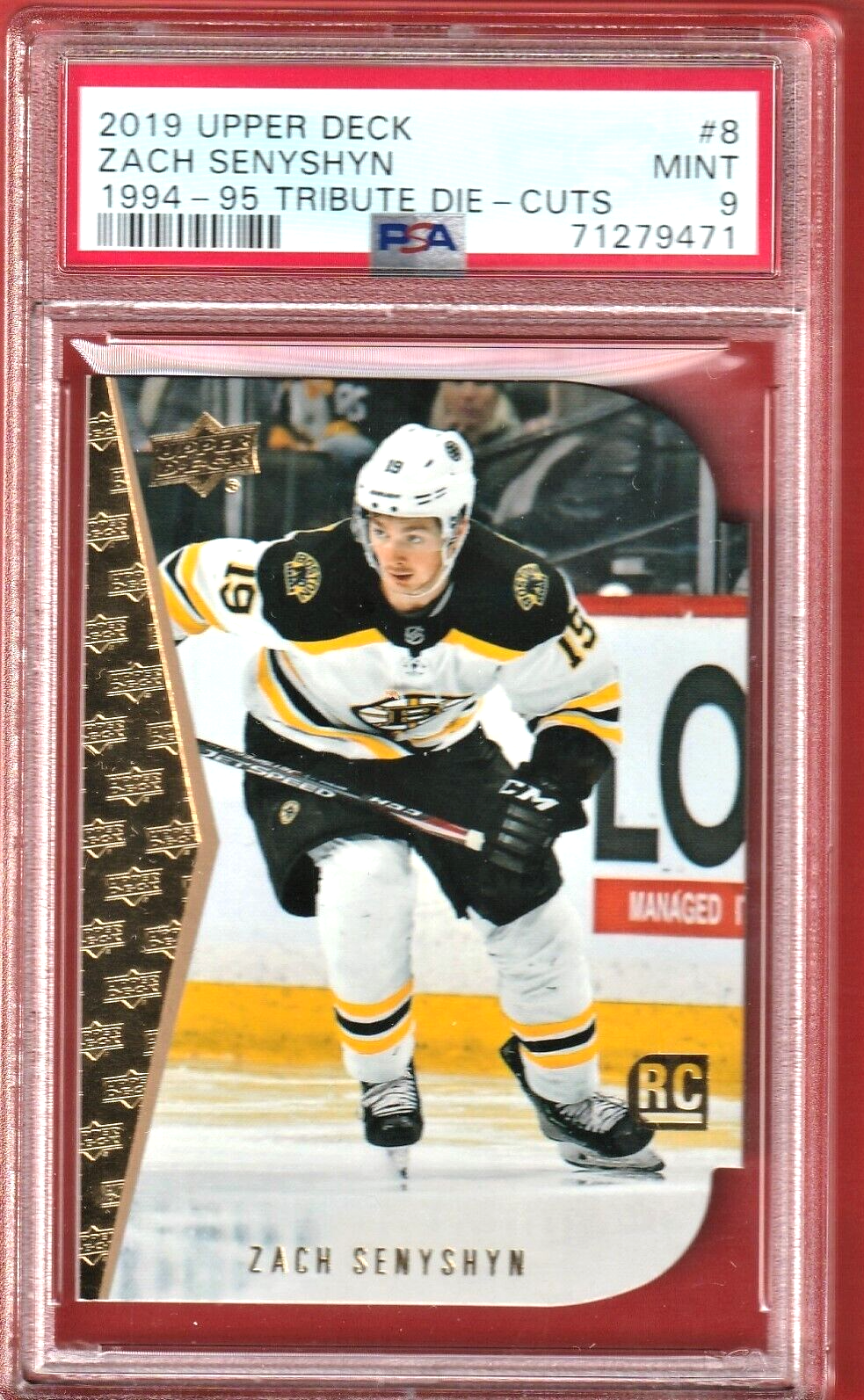 2019-20  Upper Deck  1994-95 Tribute Die-Cut  -  Zach Senyshyn  -  #8 PSA 9 MINT
