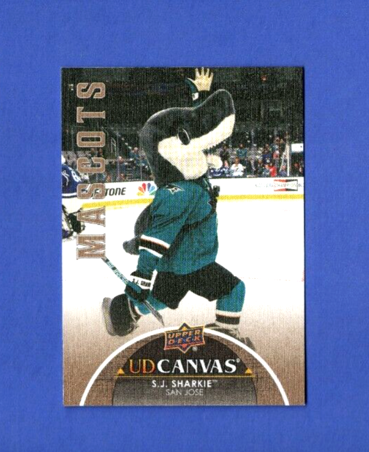 2021-22 Upper Deck Extended Series S.J. Sharkie Canvas Mascots SP#C413  - Sharks