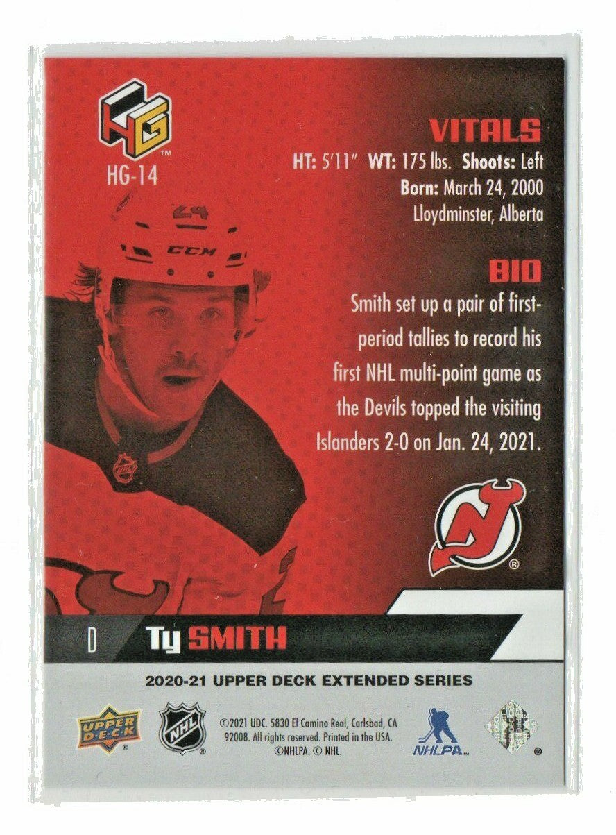 TY SMITH - 2020/21 UPPER DECK EXTENDED SERIES HoloGrFx Silver  ROOKIE