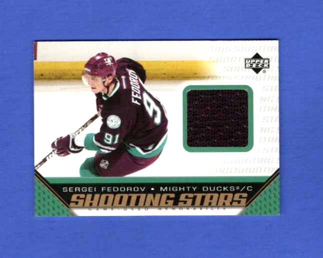 2005-06 Upper Deck Shooting Stars Game-Used Memorabilia  -Sergei Fedorov   #S-SF