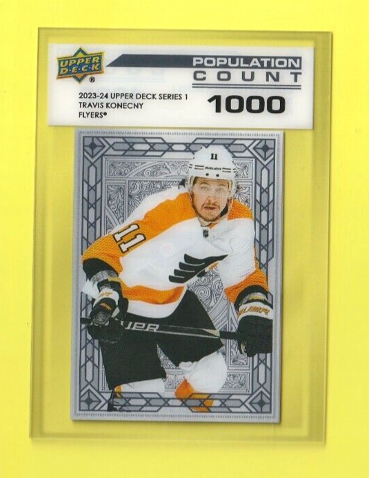 2023-24 Upper Deck Series 1  -  #PC-2   Travis  Konecny  - Population Count 1000