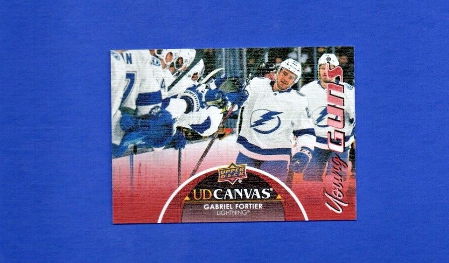 2021-22 Upper Deck Extended Gabriel Fortier Young Guns Canvas #C386 - Lightning 