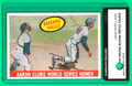 1959 Topps  -  Hank Aaron  -  CLUBS WORLD SERIES HOMER #467  -  MBA AUTHENTIC