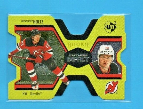 2021/22 UD Extended UD3-44   Alexander Holtz Future Impact Rookie Card 0568/1000