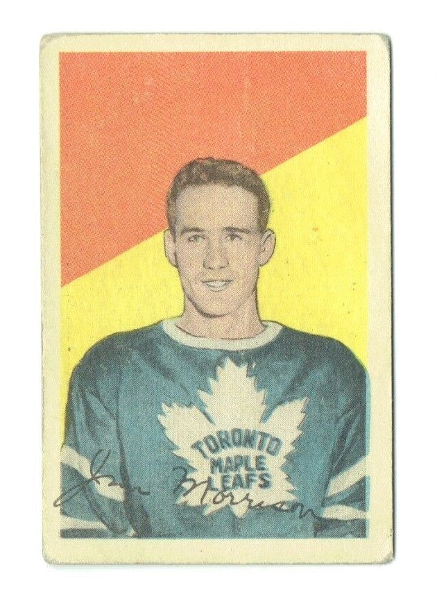 1952-53 Parkhurst Hockey #28 JIM MORRISON -Rookie (Toronto Maple Leafs)  -  VG