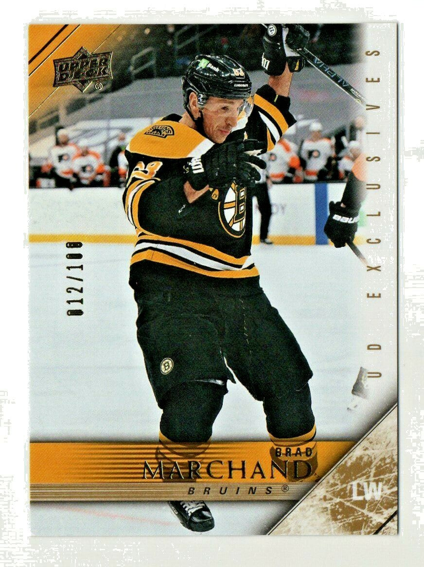 2020/21 UD EXTENDED SERIES - Brad Marchand  - 05/06 TRIBUTE EXCLUSIVES #012/100 
