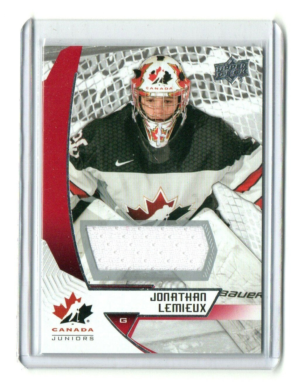 2019-20 Upper Deck Team Canada Juniors Jonathan Lemieux  #85 Jersey