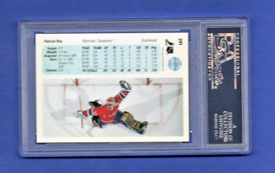 1990-91 Upper Deck Promo Card Patrick Roy #241 Error card   --  Rare!!!!!