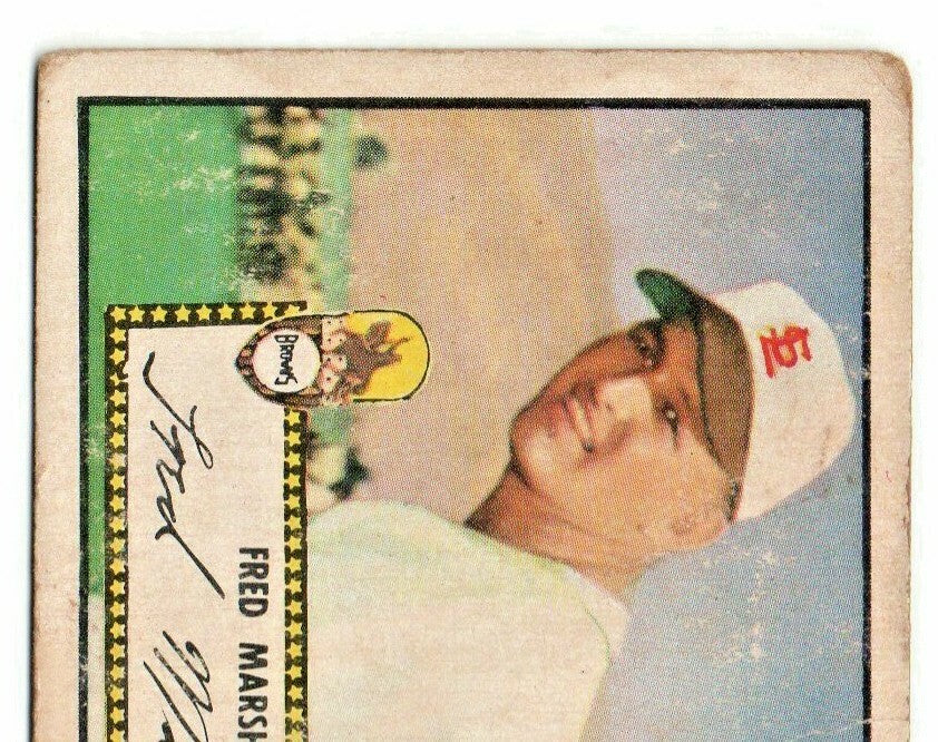 1952 TOPPS # 8 FRED FRANCIS MARSH - ST. LOUIS BROWNS  - ROOKIE CARD