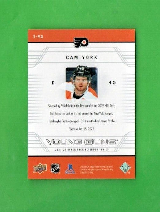 2021-22 Extended Series 06-07 Upper Deck Retro Young Guns #T-94 Cam York