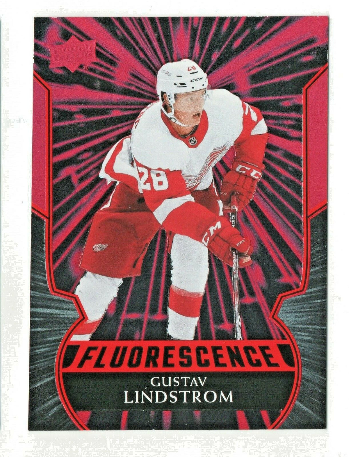2020-21 Upper Deck Series 2 Gustav Lindstrom FLUORESCENCE RED #F-15