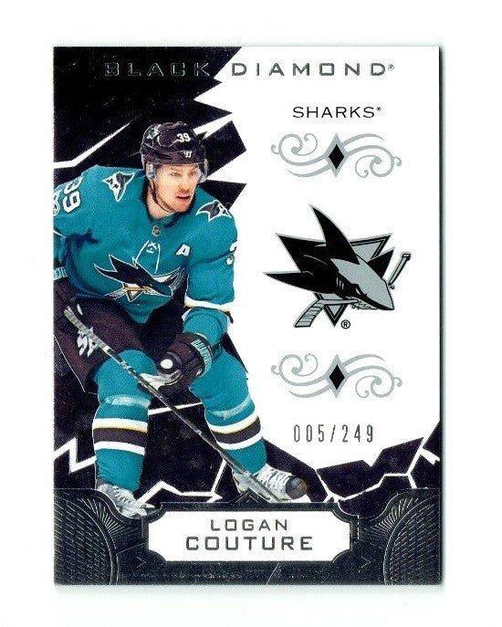 2018-19 BLACK DIAMOND LOGAN COUTURE Base 005/249 San Jose Sharks