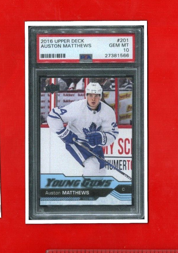 Auston Matthews  -   Fridge Magnet   -  NOT A CARD   -   Replica of  rookie card